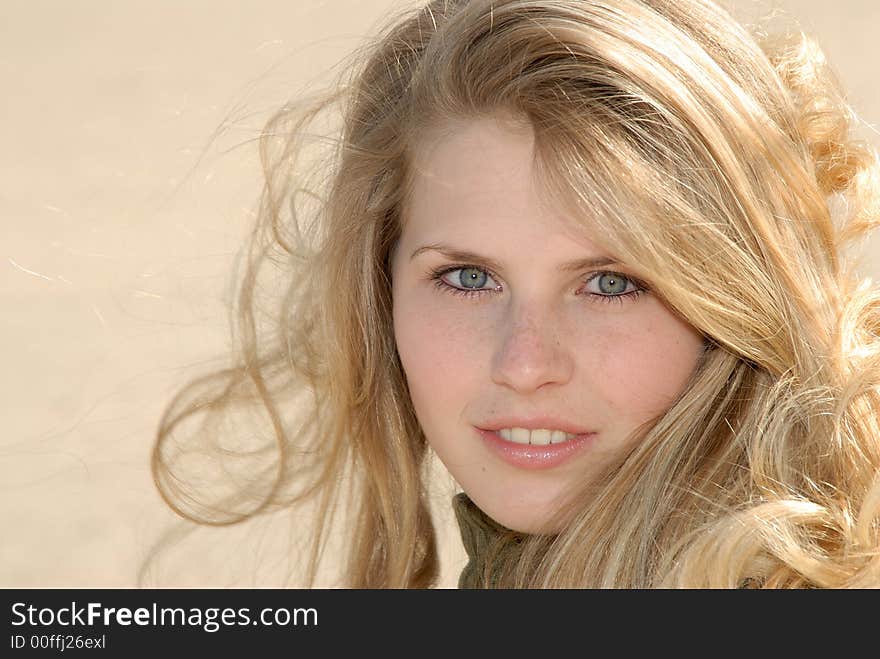 Outdoor photo of a beautiful girl. Outdoor photo of a beautiful girl