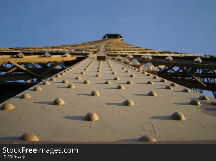 Detail of Eiffel tower in Paris. Detail of Eiffel tower in Paris