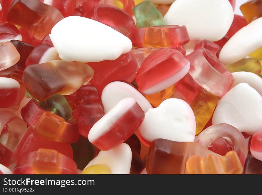 Close up of jelly sweets