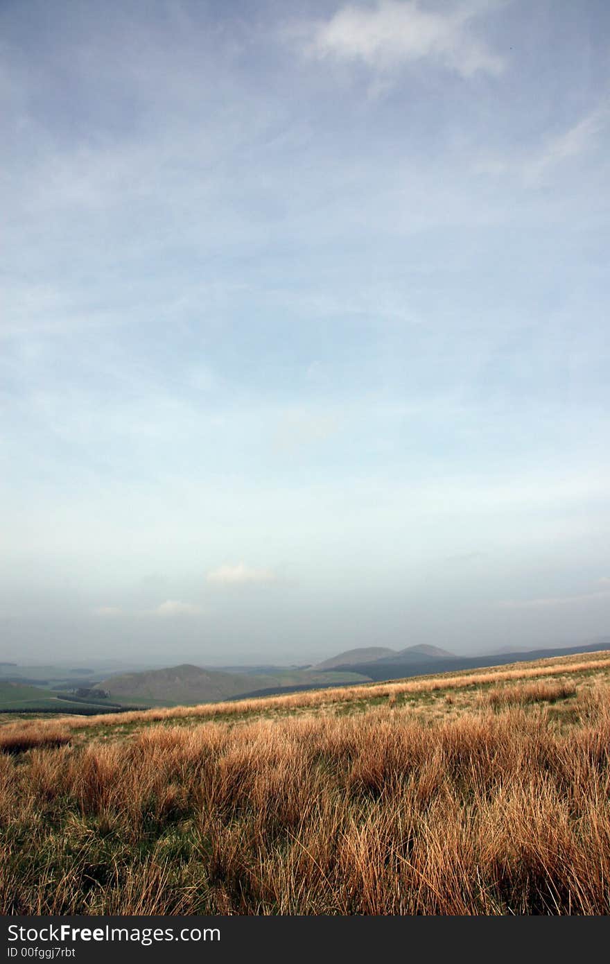 View of English and Scottish border