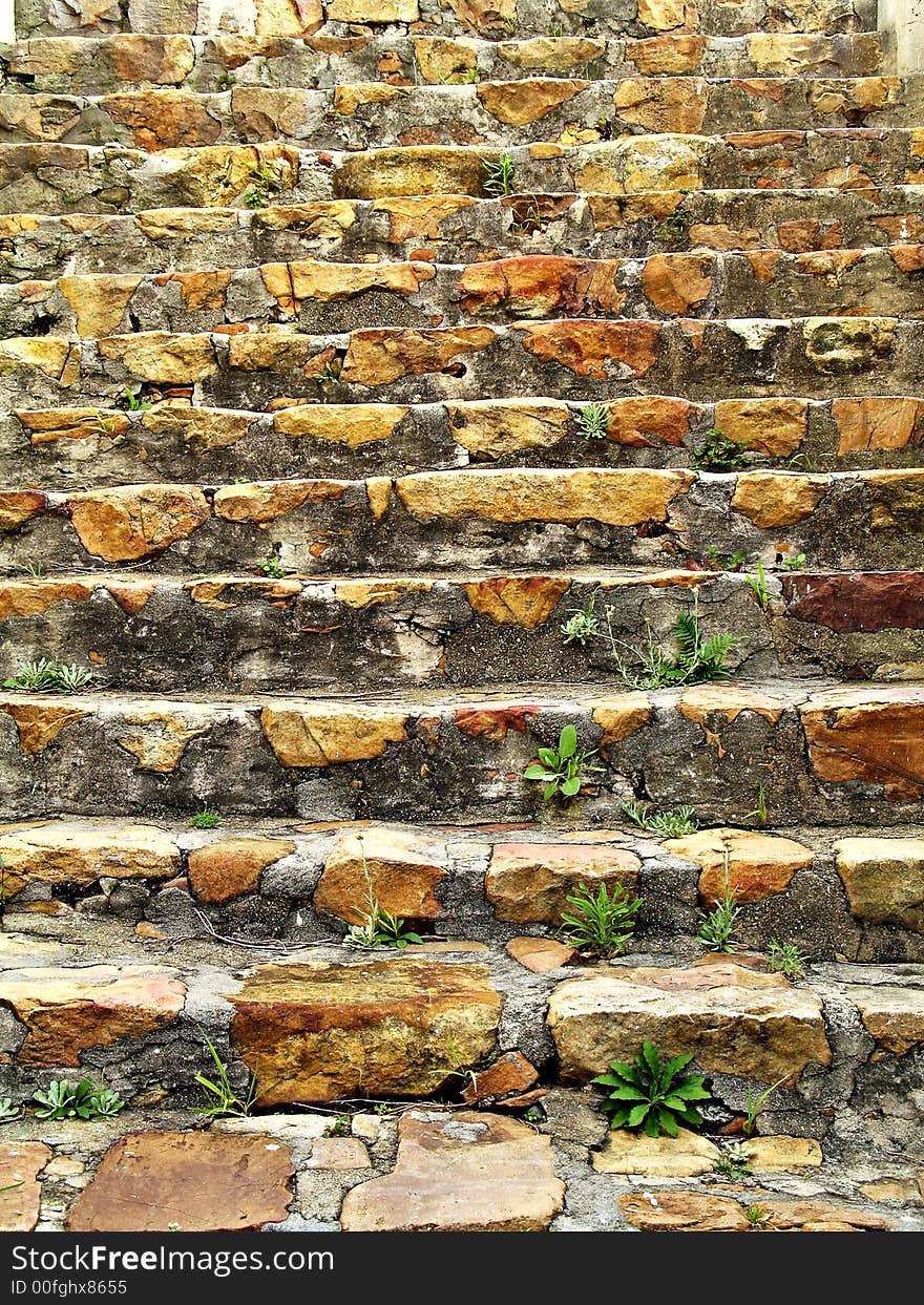 Portrait photo of a neglected stairway. Portrait photo of a neglected stairway