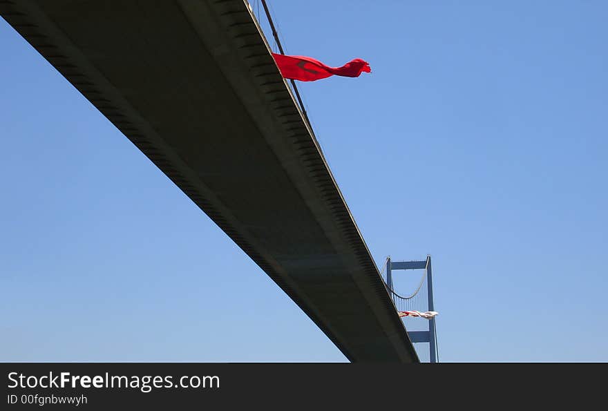 Bridge Fatih Sultan Mehmet on the Bosphorus. Turkey