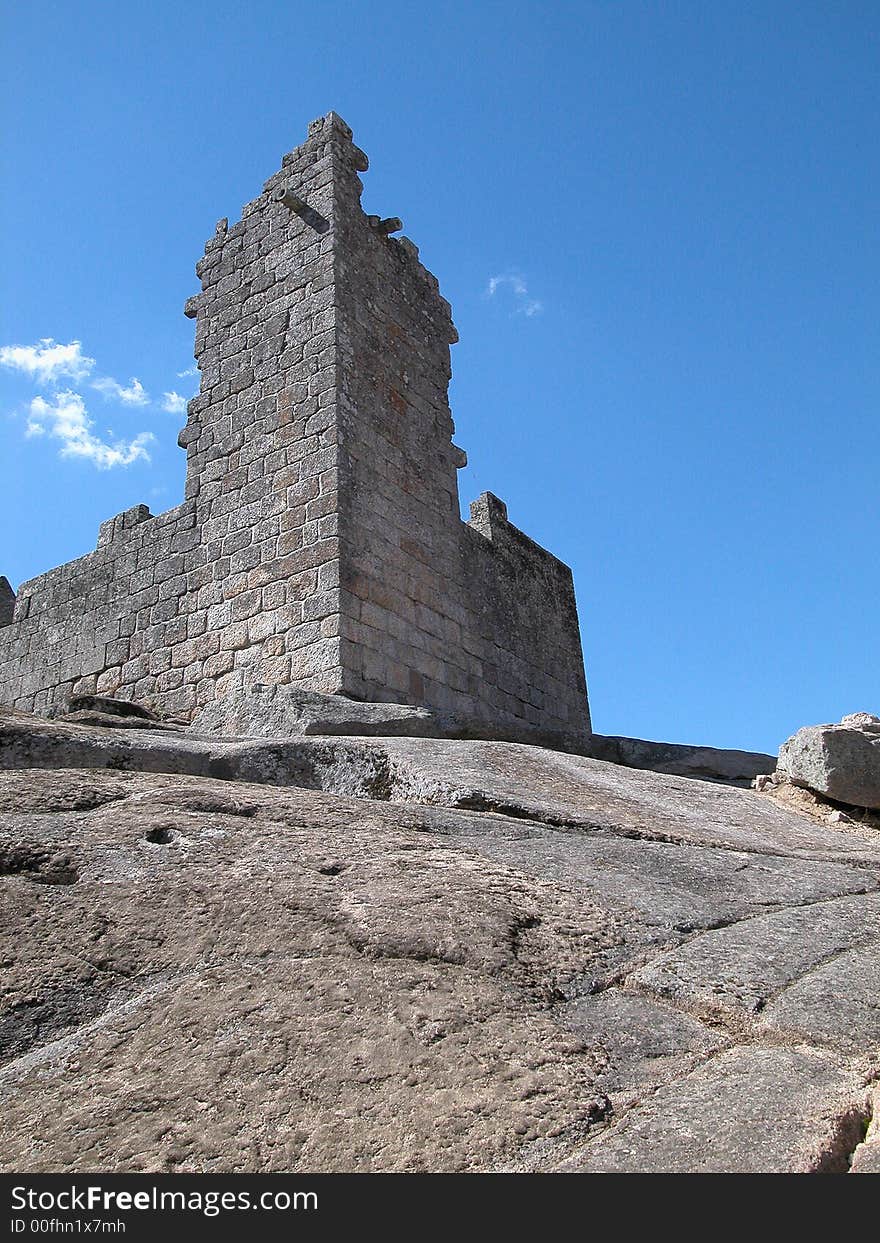 Ruins of an old castle tower