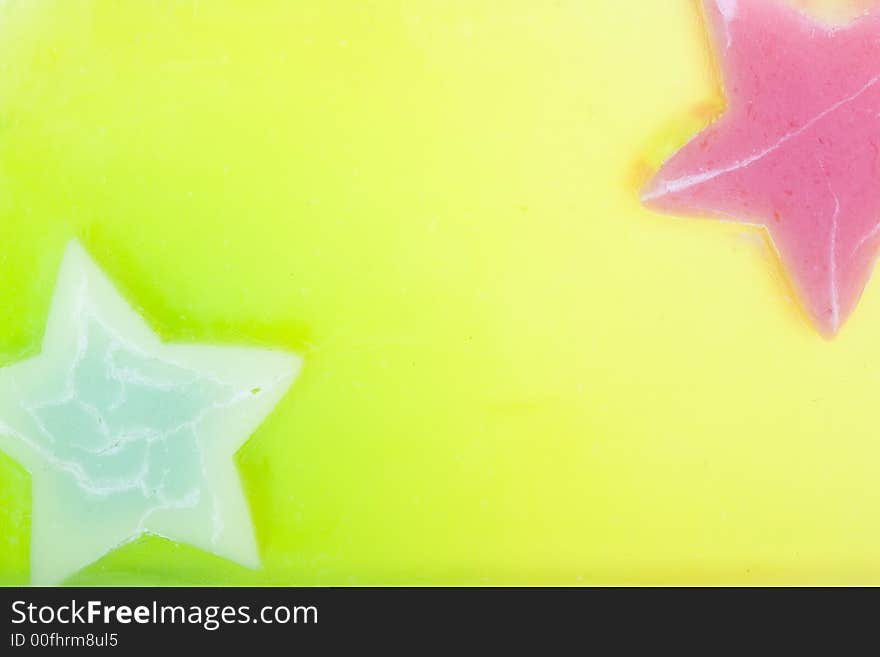 Closeup of a piece of jelly soap. Suited for background. Closeup of a piece of jelly soap. Suited for background.