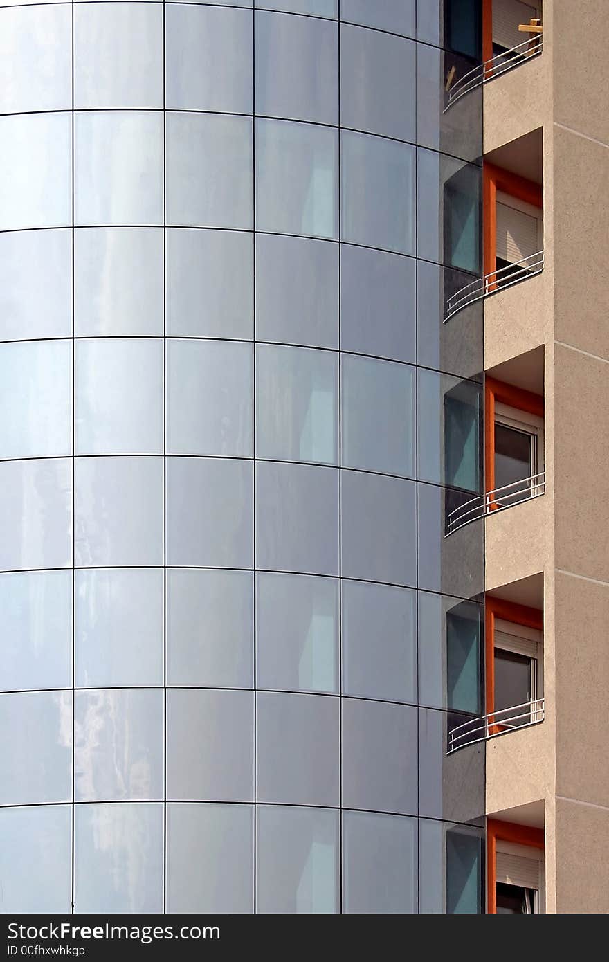 Windows,detail of modern building