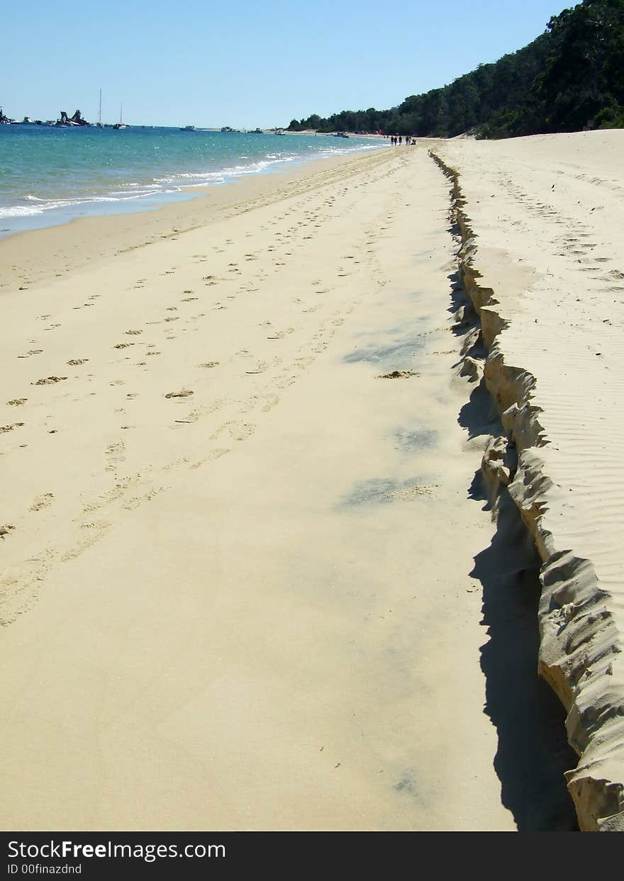 Two levels on the beach