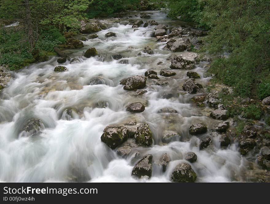 Idyllic scene of water, longer exposure time. Idyllic scene of water, longer exposure time.