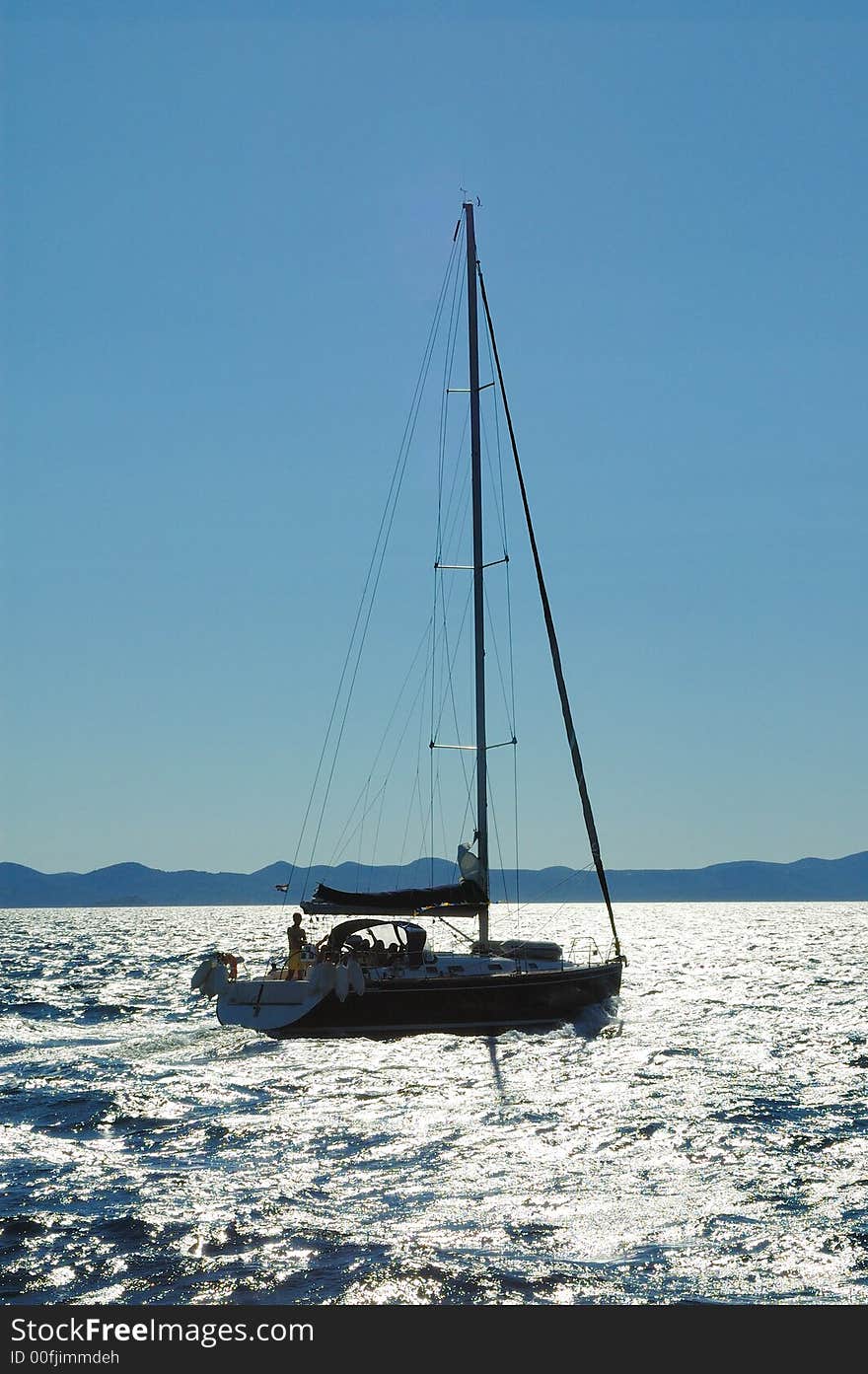 Yacht silhouette