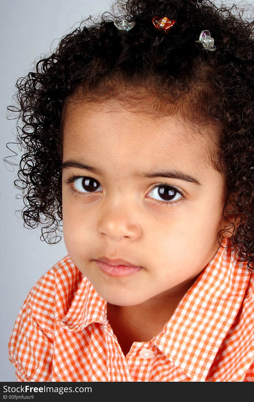 Close up of a young toddler girls brown eyes. Close up of a young toddler girls brown eyes