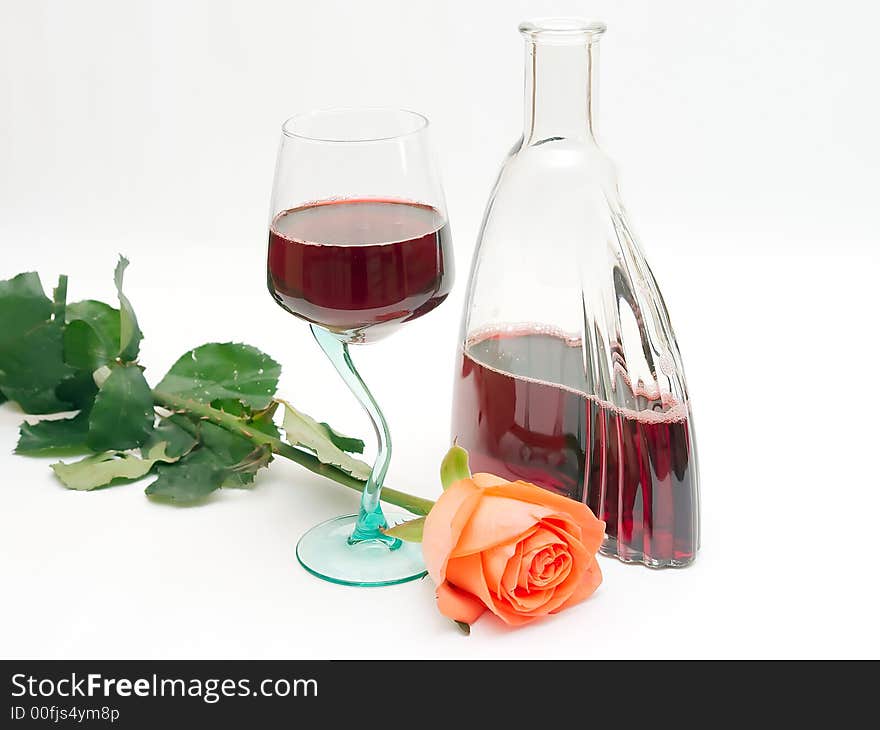 Red Wine And Rose