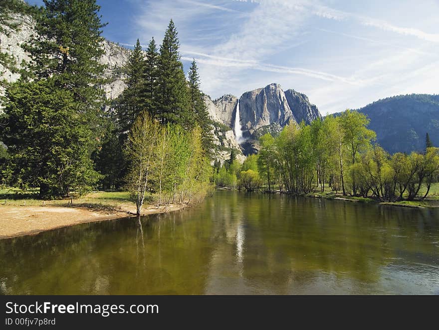 Merced river in spring