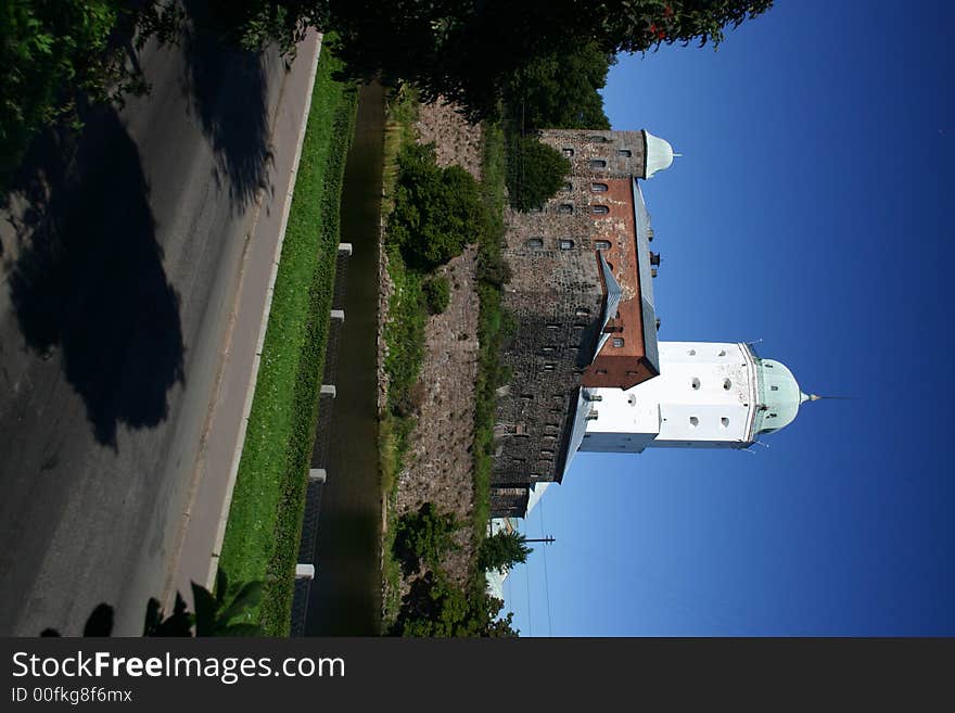 Vyborg ( Finnish: Viipuri; Swedish: Viborg; German: Wiburg) is a town in Leningrad Oblast, Russia, situated on the Karelian Isthmus near the head of the Bay of Vyborg, 130 km to the northwest of St. Petersburg, 38 km south from Russia's border with Finland. Vyborg ( Finnish: Viipuri; Swedish: Viborg; German: Wiburg) is a town in Leningrad Oblast, Russia, situated on the Karelian Isthmus near the head of the Bay of Vyborg, 130 km to the northwest of St. Petersburg, 38 km south from Russia's border with Finland