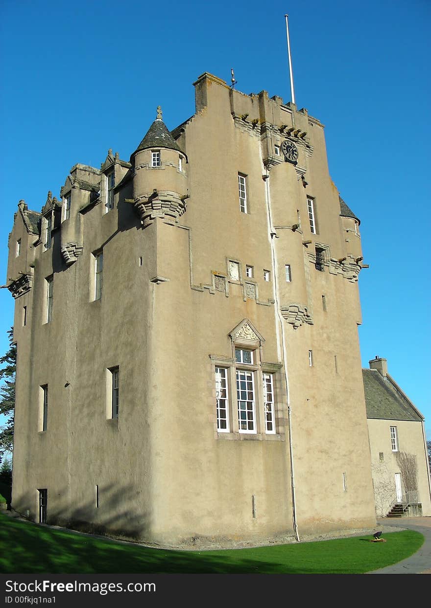 Crathes Castle in the Scottish Highlands. Crathes Castle in the Scottish Highlands