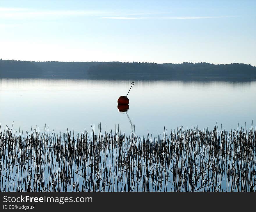 A buoy waiting for a boat to keep steady. A buoy waiting for a boat to keep steady.