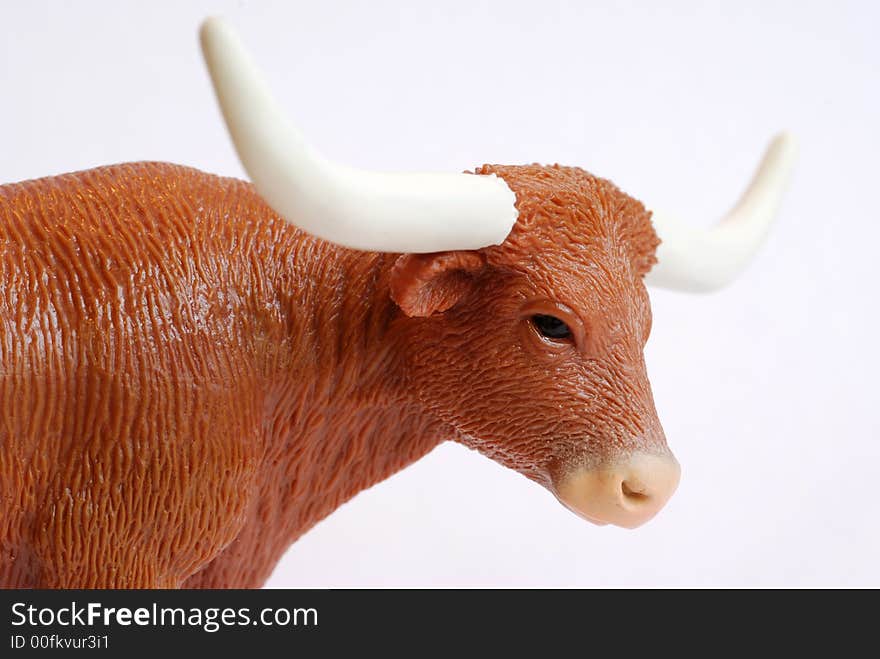 A toy Texas long horn. A toy Texas long horn