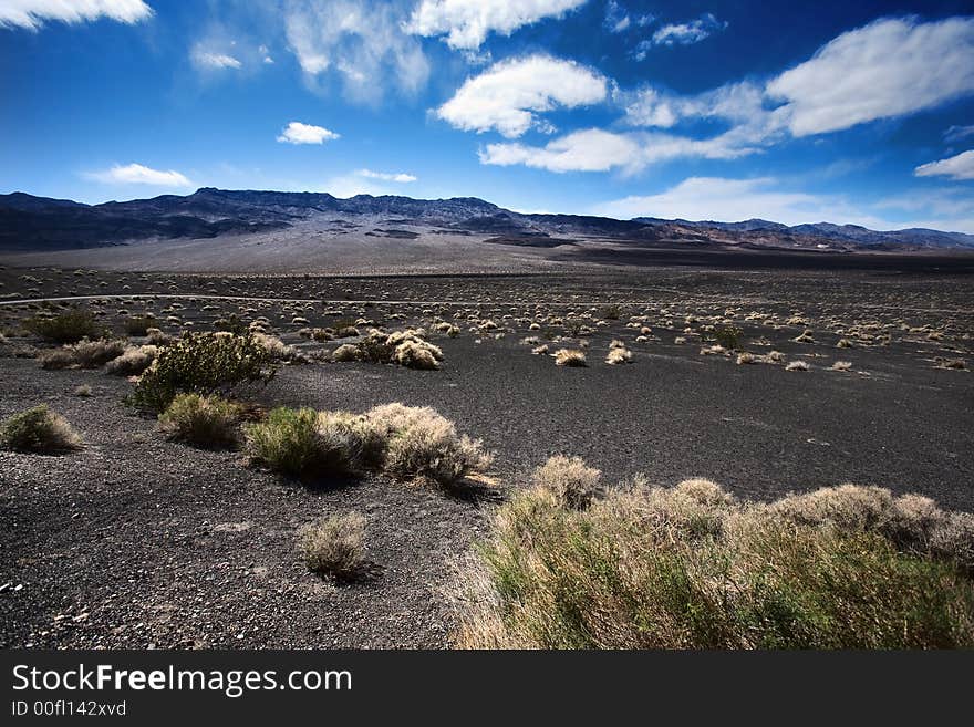 Surrounding area of Ubehebe crater in Death Valley Nevada. Surrounding area of Ubehebe crater in Death Valley Nevada