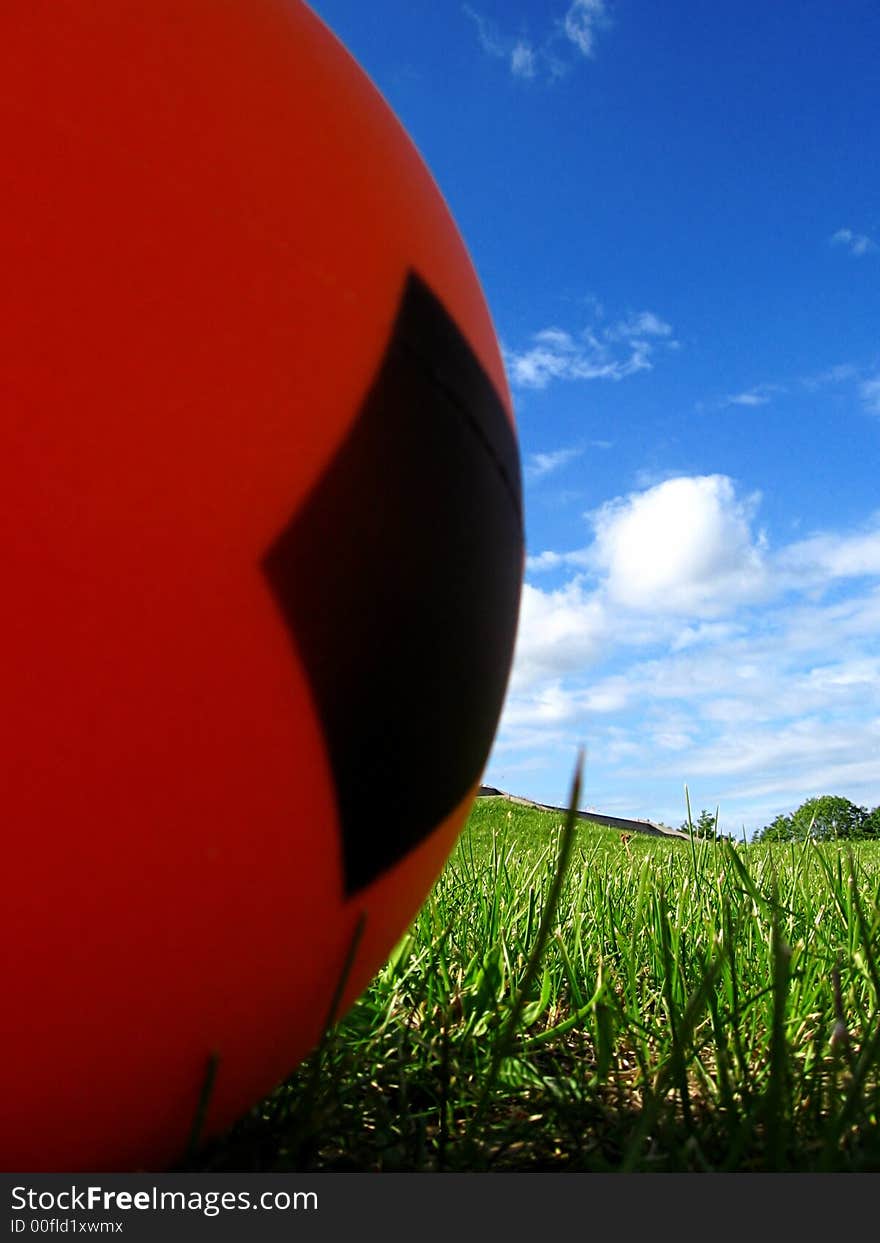 Ball and beautiful sky