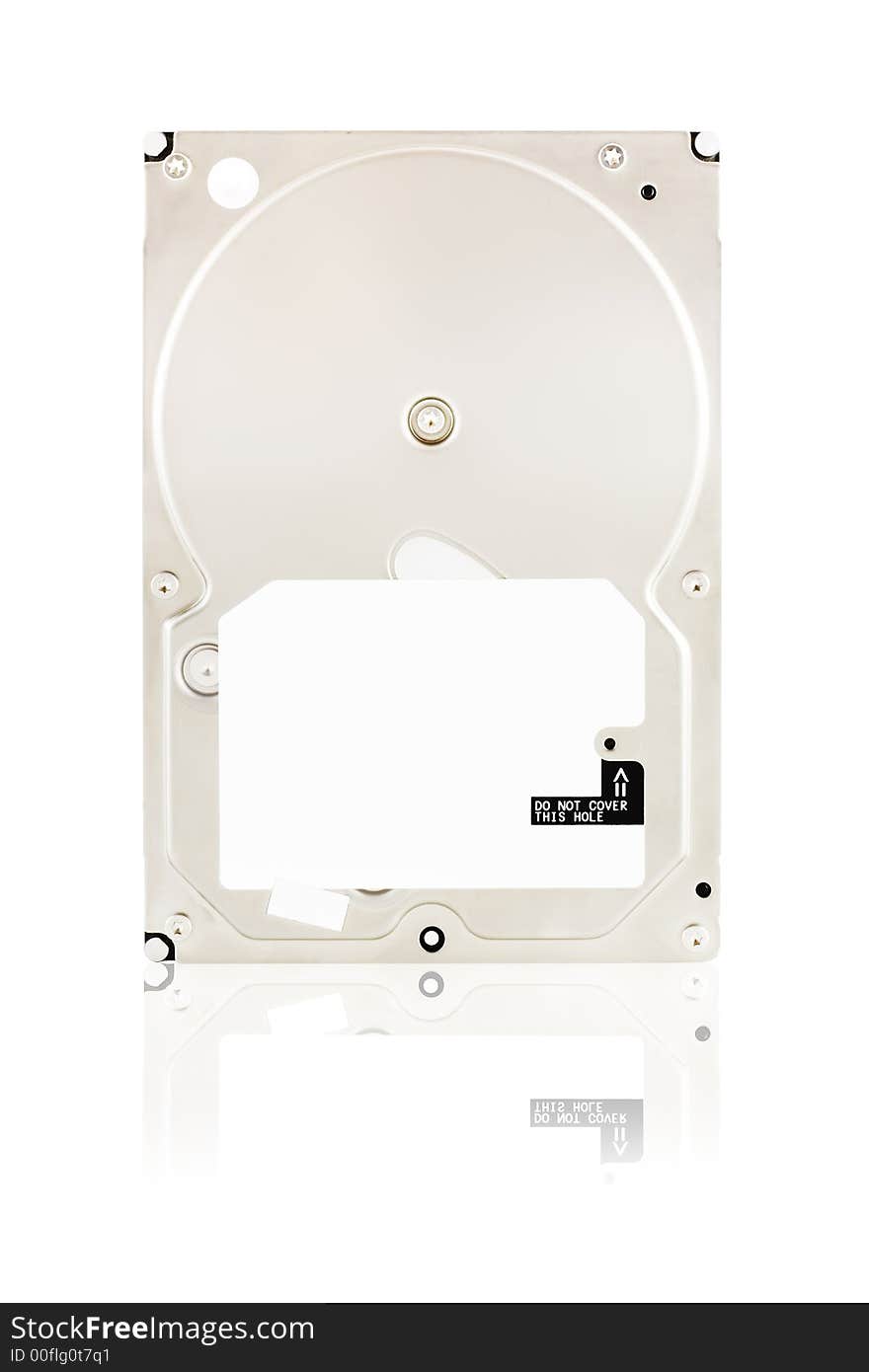 Hard Disk Drive On White