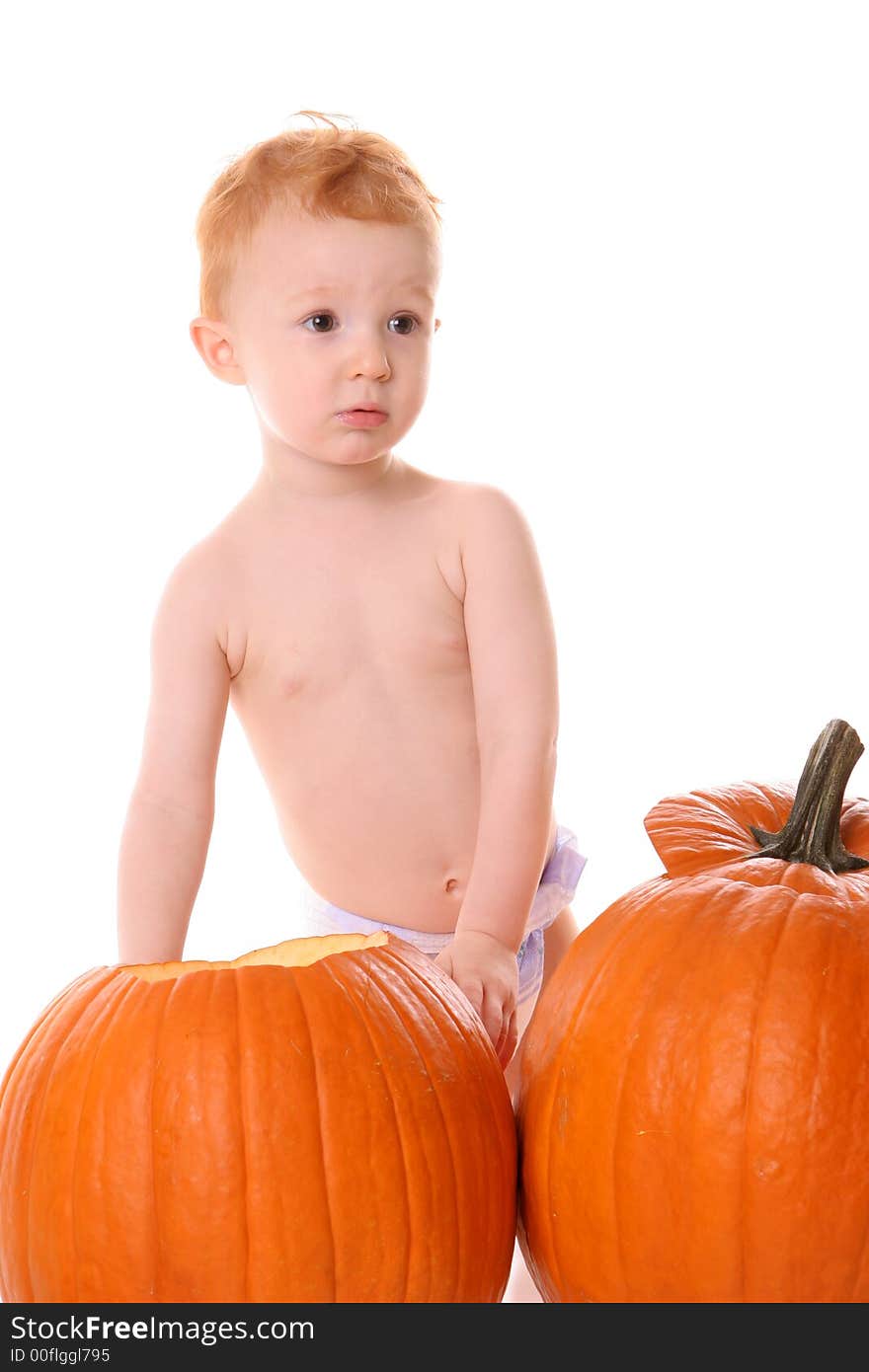 Tall Pumpkin Redhead Portrait