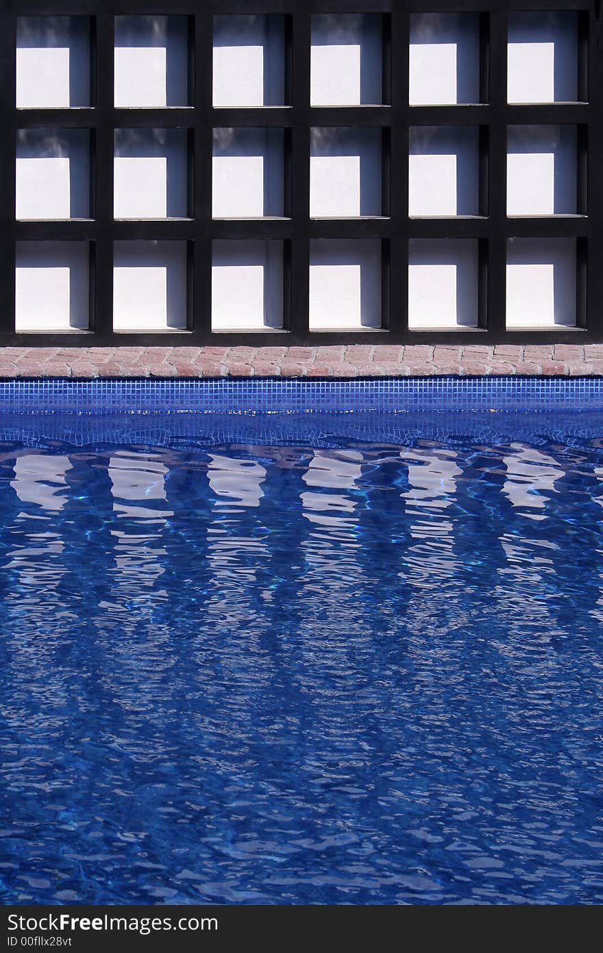 Geometric view of a pool. Geometric view of a pool