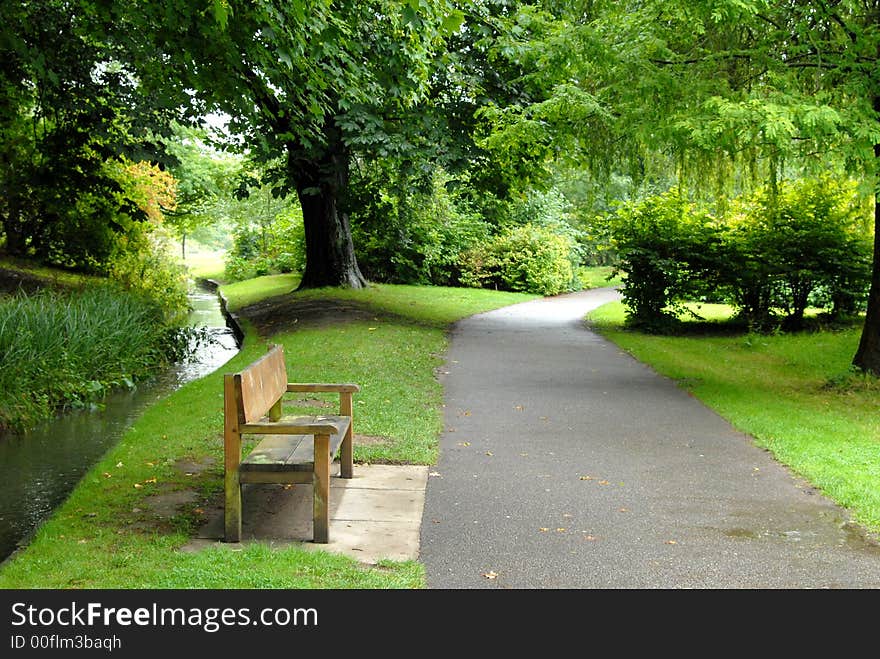 Bench in Leads Castle