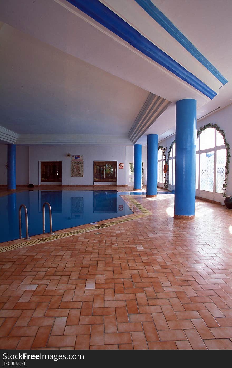 Swiming pool on some tunisian building