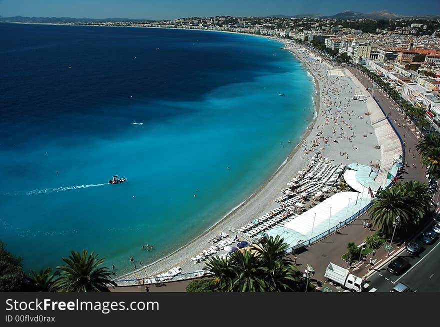 Beautiful view for Nice beach. Beautiful view for Nice beach