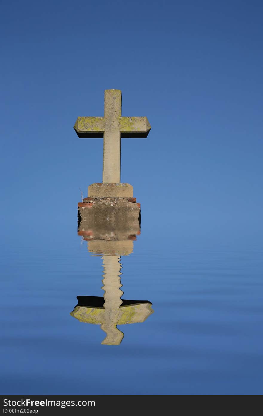 Beautiful cross at the Santa Barbara Mission in California. Beautiful cross at the Santa Barbara Mission in California