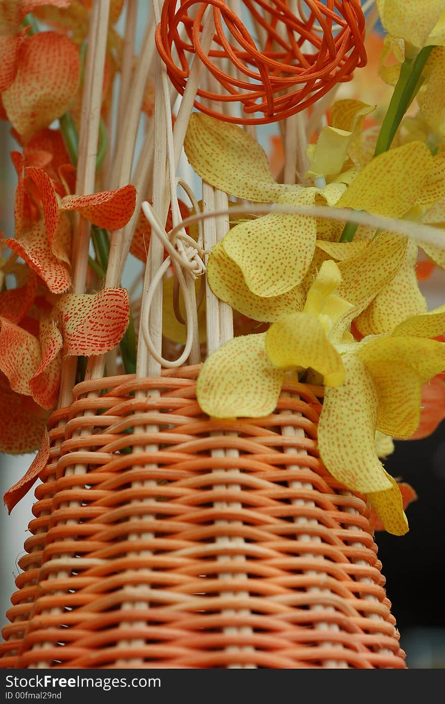 Abstract of rotan basket