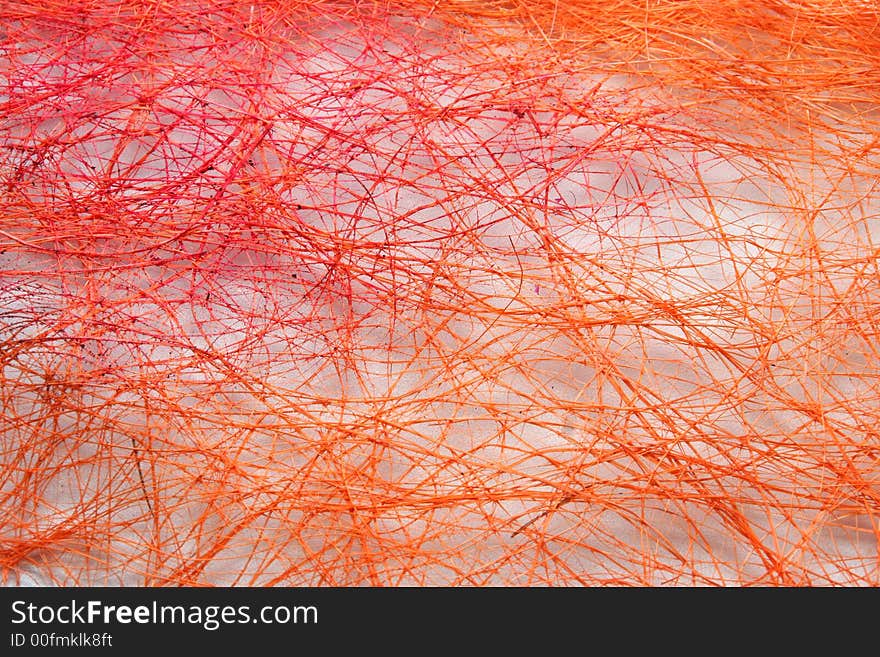 Abstract orange background of natural strings. Abstract orange background of natural strings