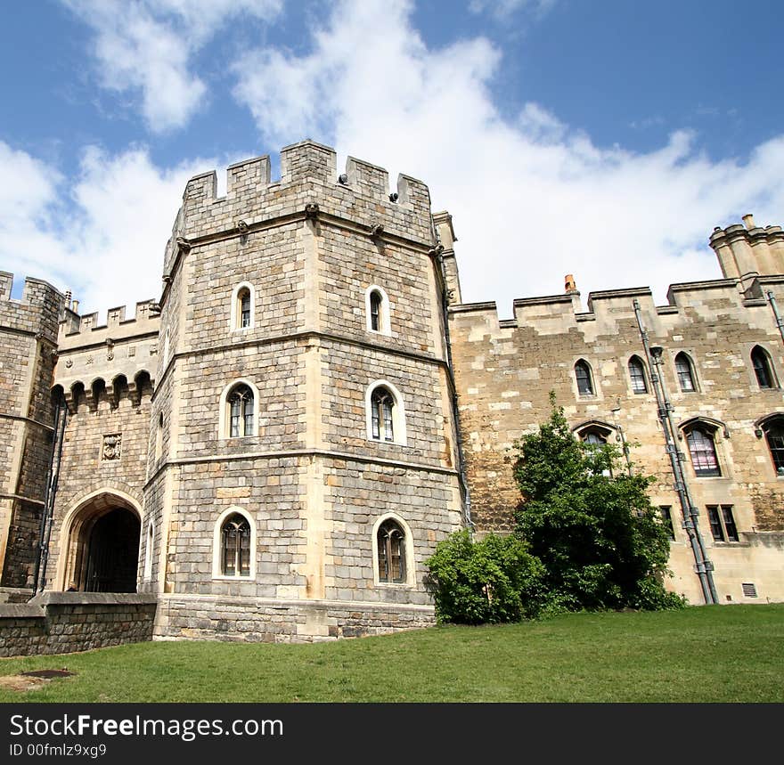 Medieval and Historic Windsor Castle in England. Medieval and Historic Windsor Castle in England