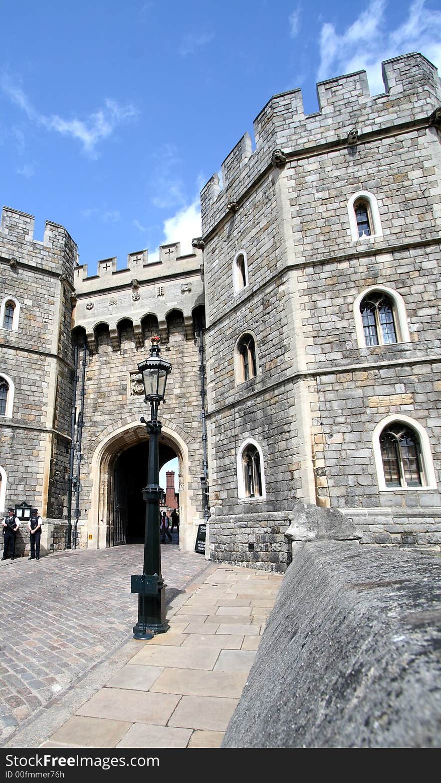 Main Entrance to the Medieval and Historic Windsor Castle in England. Main Entrance to the Medieval and Historic Windsor Castle in England