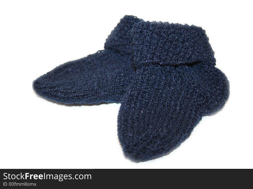 Digital photo of  knitted baby-socks. Digital photo of  knitted baby-socks.