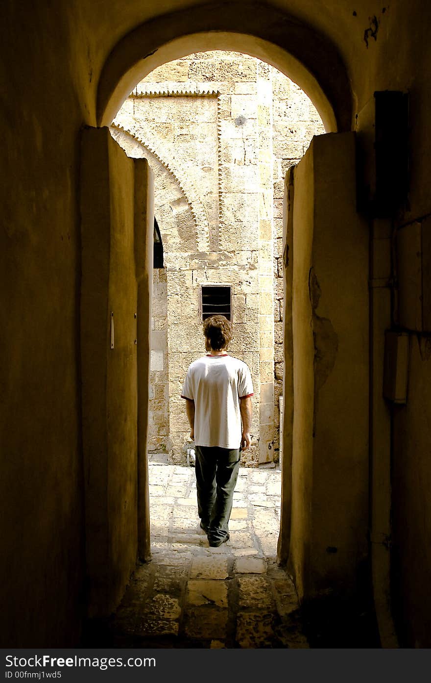 One of the subentrences of old Jaffa. One of the subentrences of old Jaffa