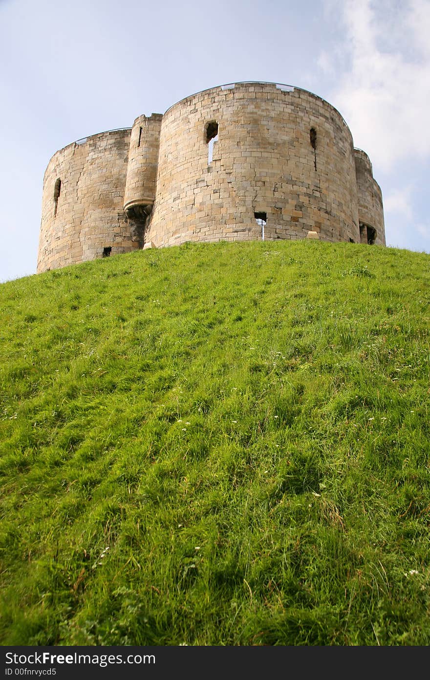 Cliffords Tower. A medieval keep in the centre of York, England. The scene of a massacre of the jews. Cliffords Tower. A medieval keep in the centre of York, England. The scene of a massacre of the jews.