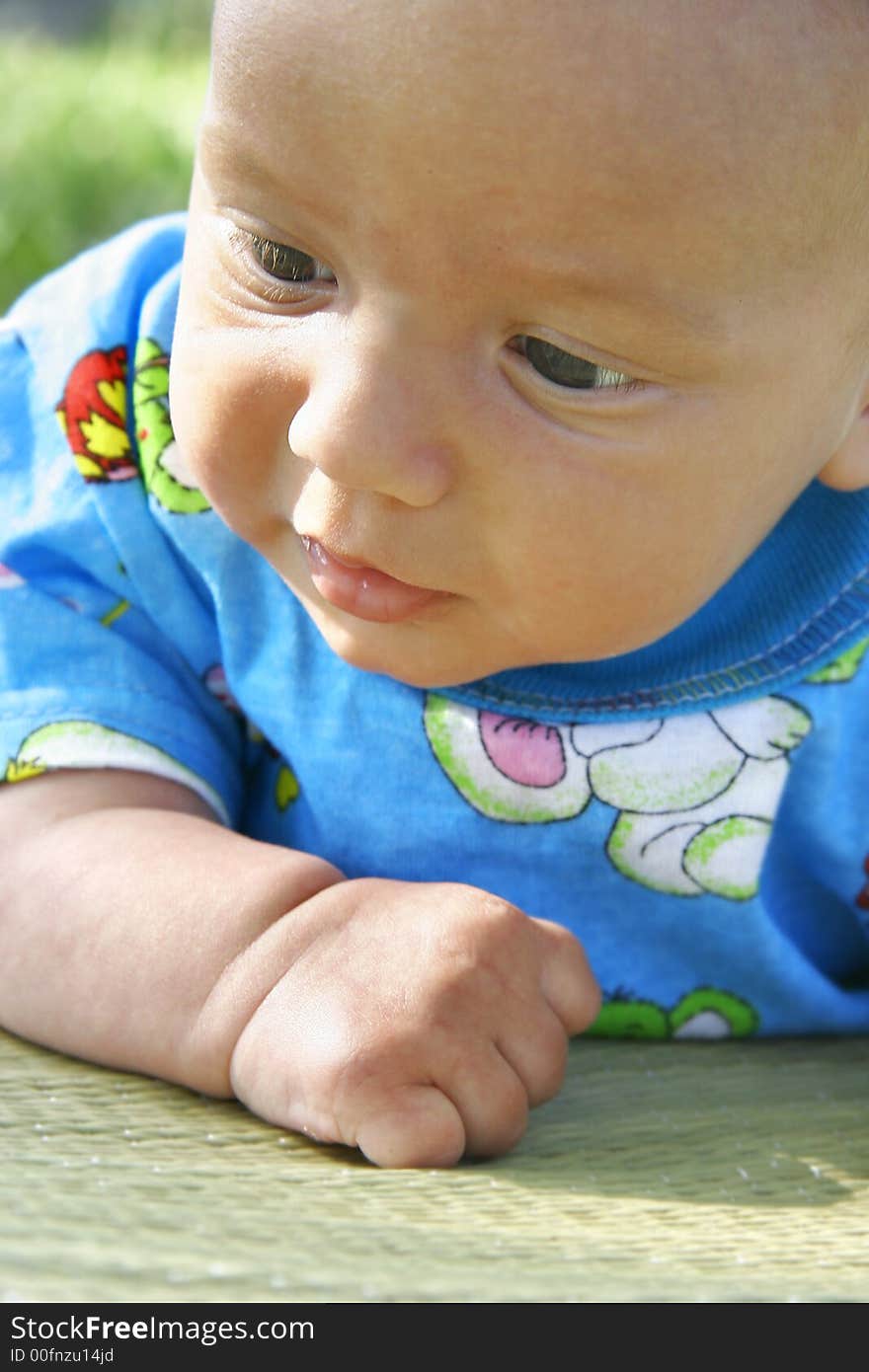 Close up portrait of baby boy. Close up portrait of baby boy