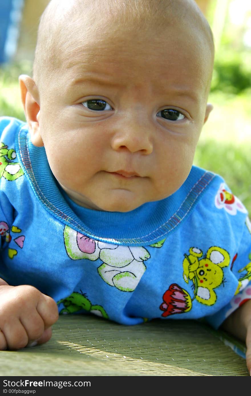 Close up portrait of baby boy. Close up portrait of baby boy