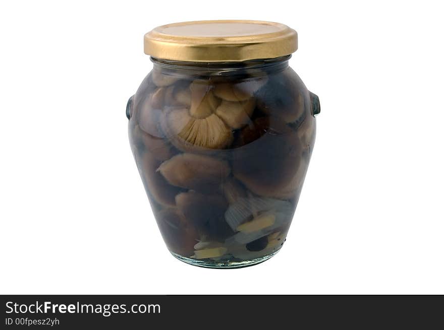 Isolated japanese tree fungus in a conserve