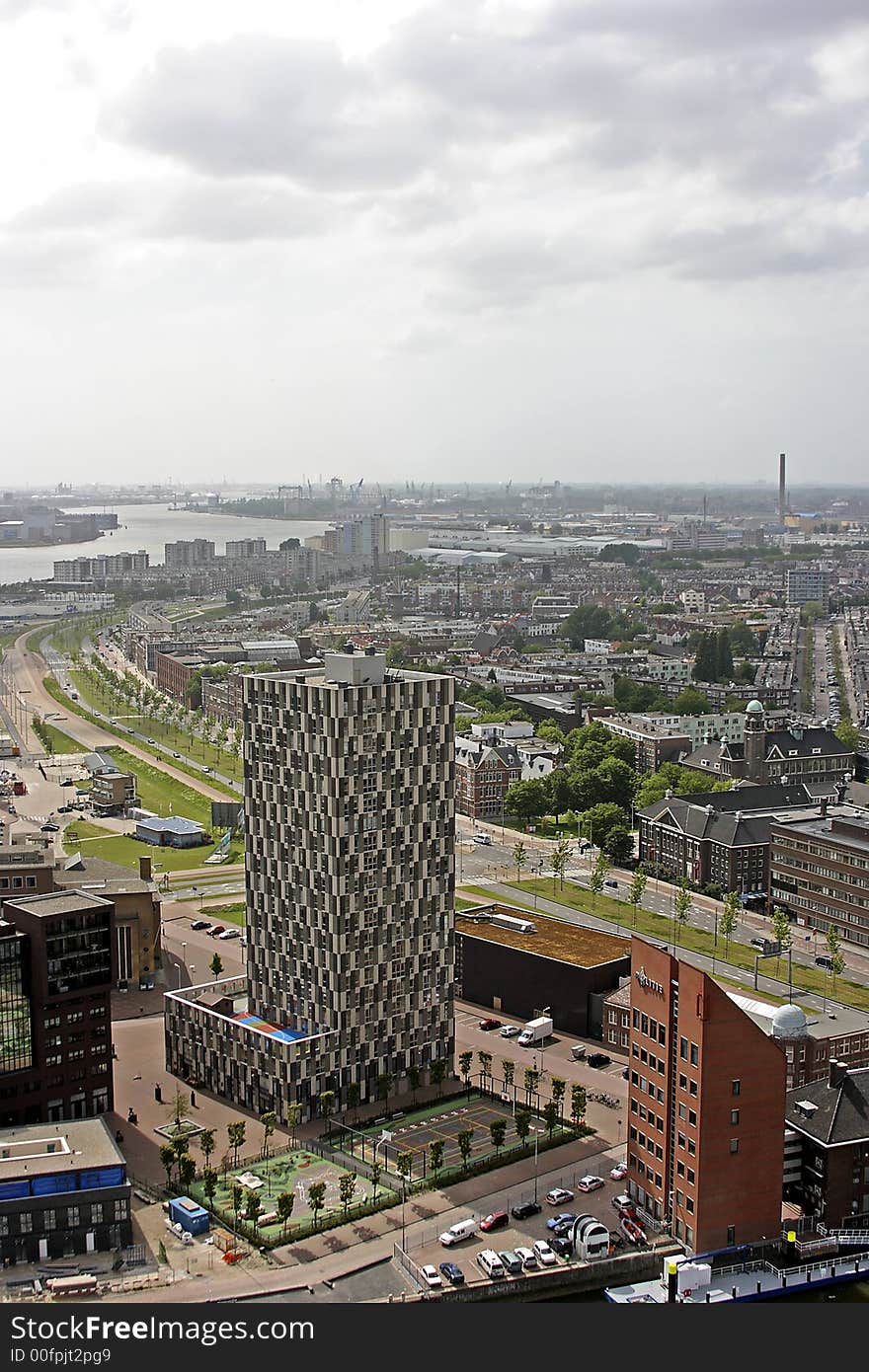 View on Rotterdam citycenter