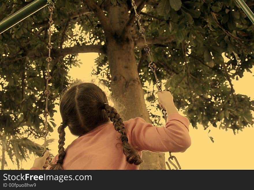 Girl And Tree