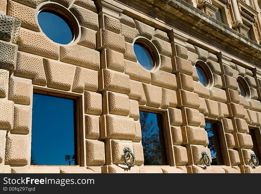 Facade of building of Alhambra