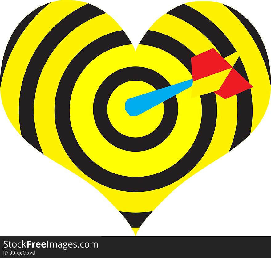 Heart Target With Dart