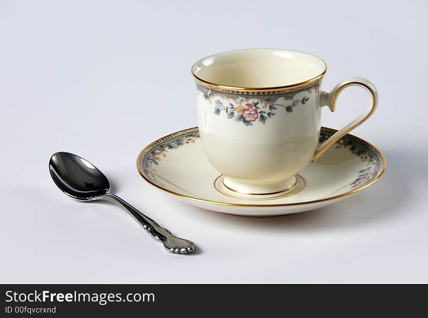 Saucer, Cup and Spoon