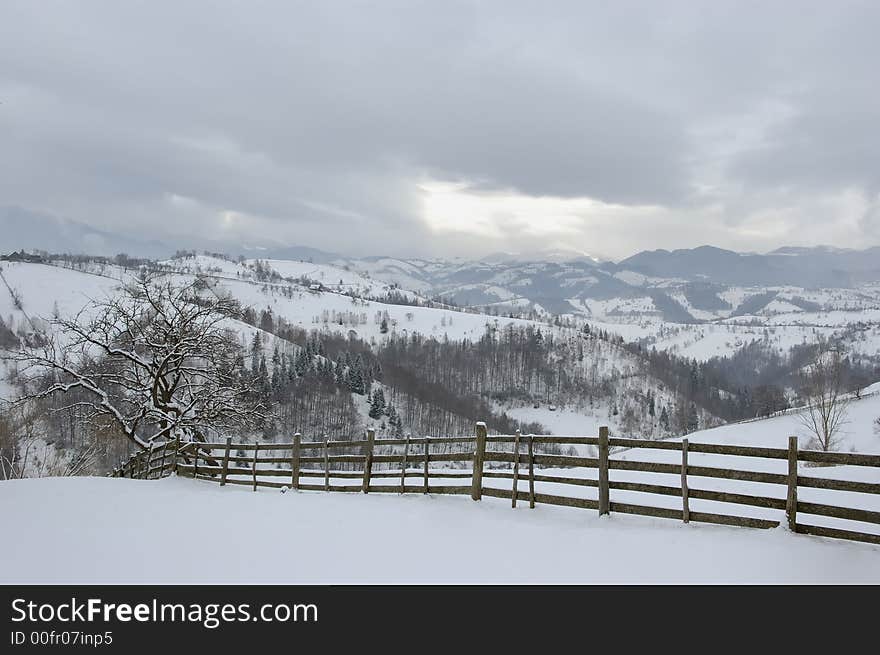 Fence in the mountains