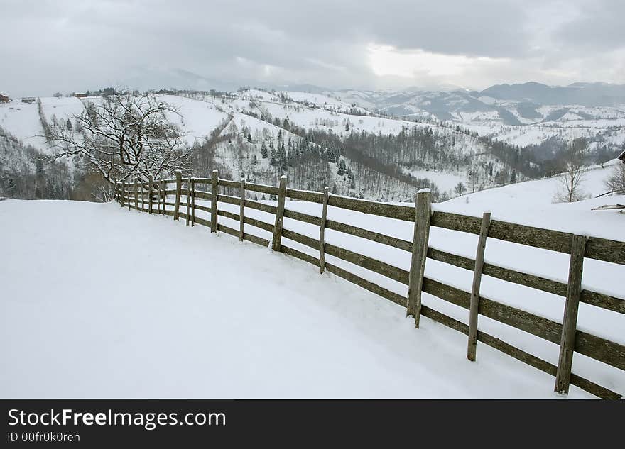 Fence in the mountains