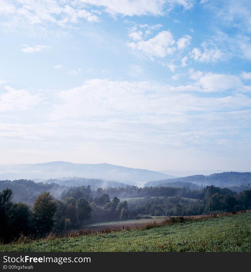 Bieszczady Landscape Takes in Poland