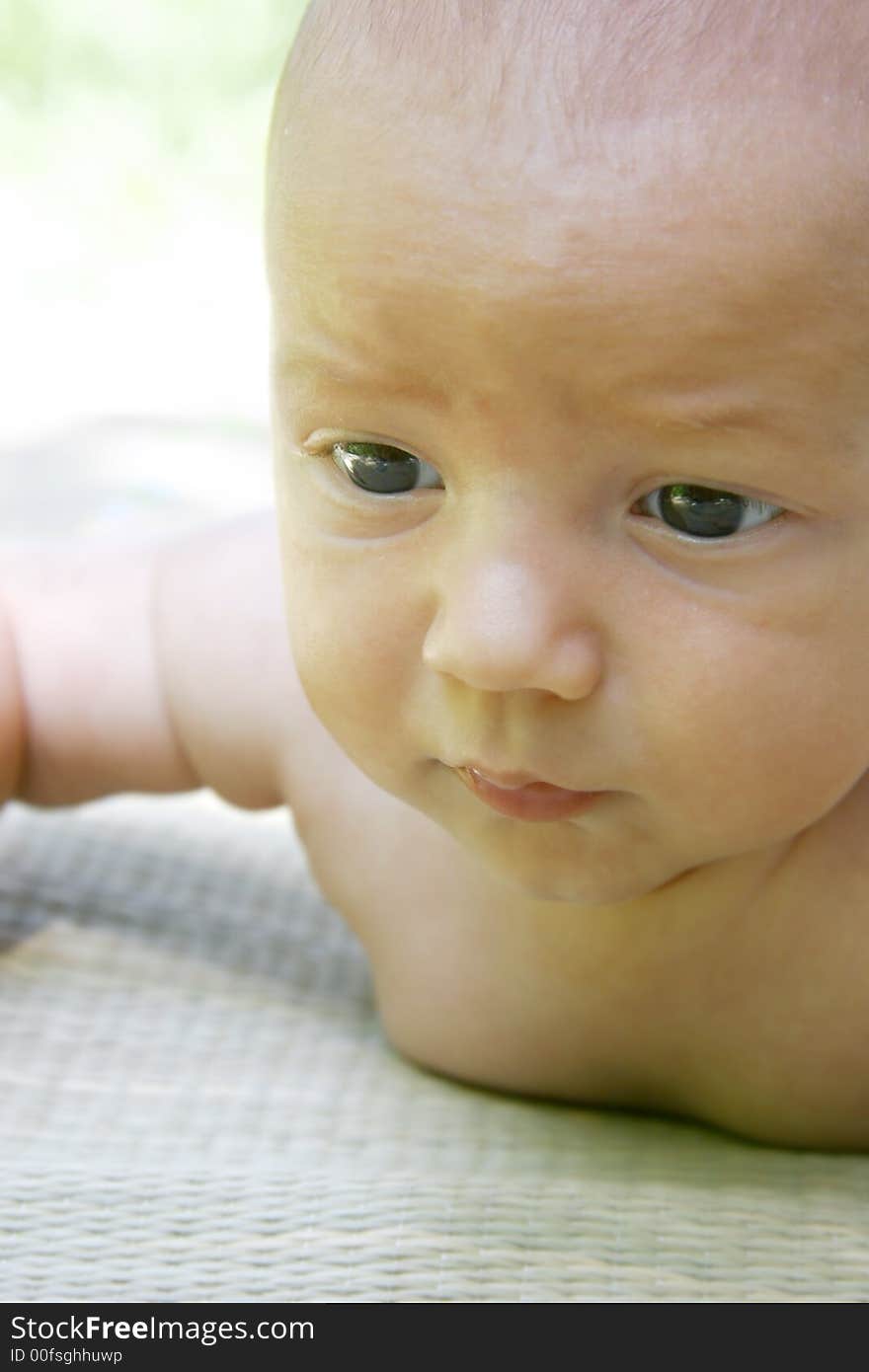 Close up portrait of baby. Close up portrait of baby