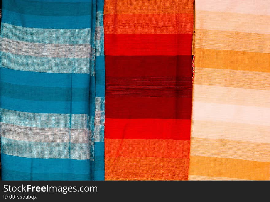 Colored Stripecd Fabric