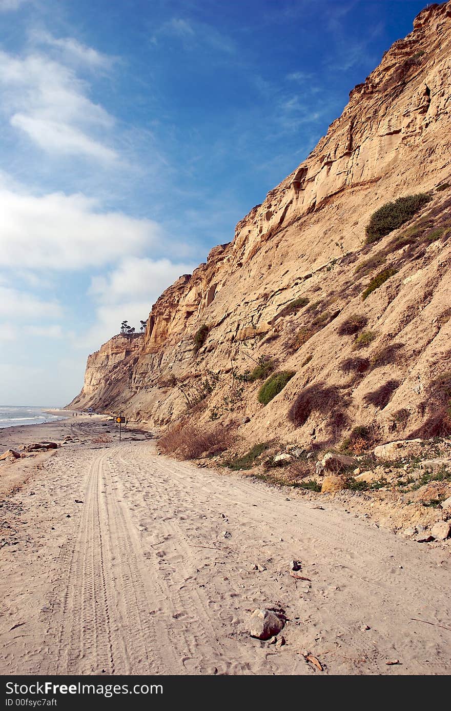 Hills on the beach