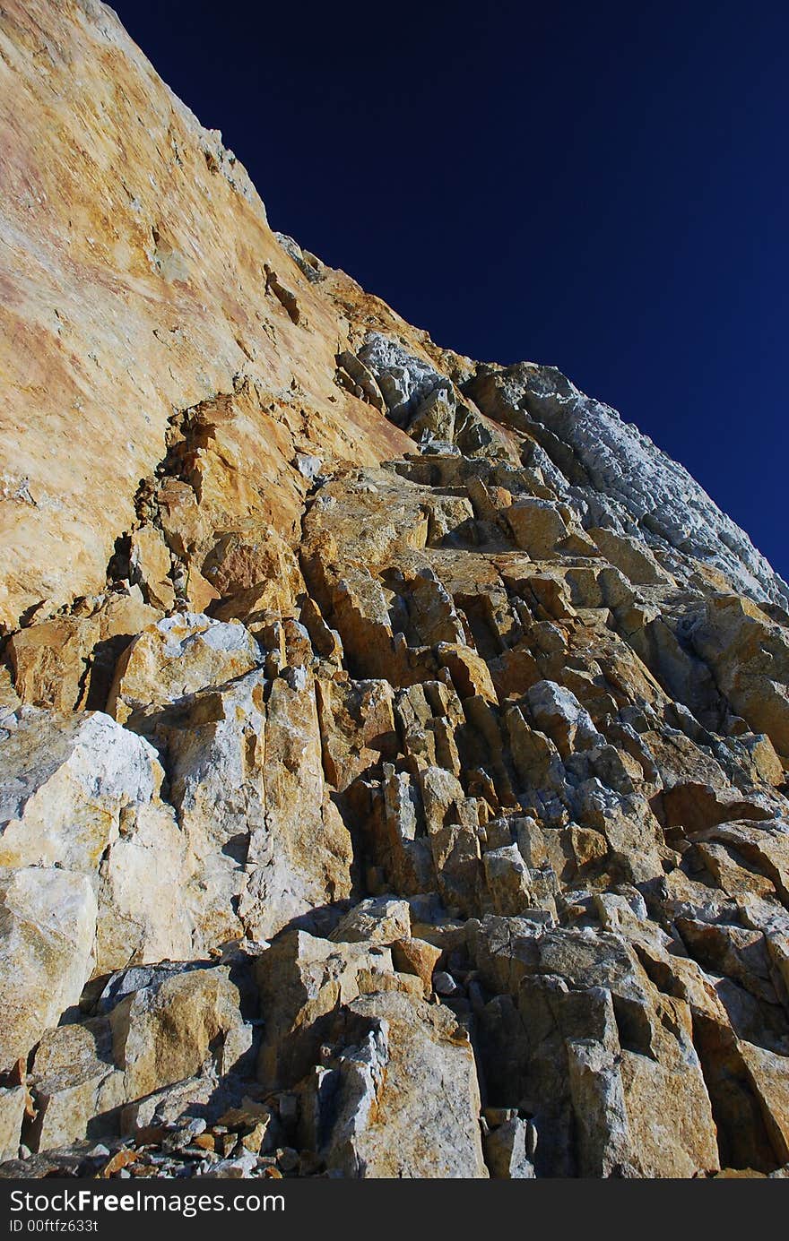 Beautiful stone image  and blue sky background. Beautiful stone image  and blue sky background